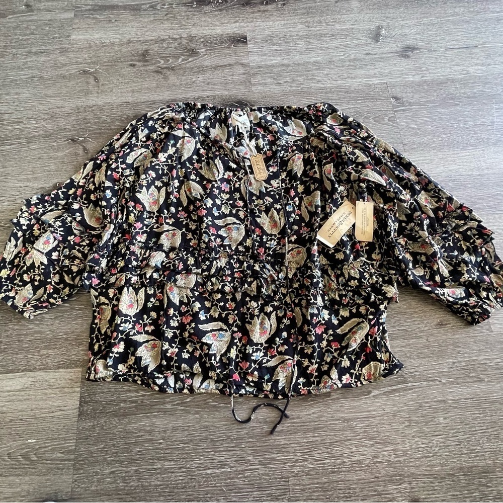 Ralph Lauren Black Floral Women's Blouse